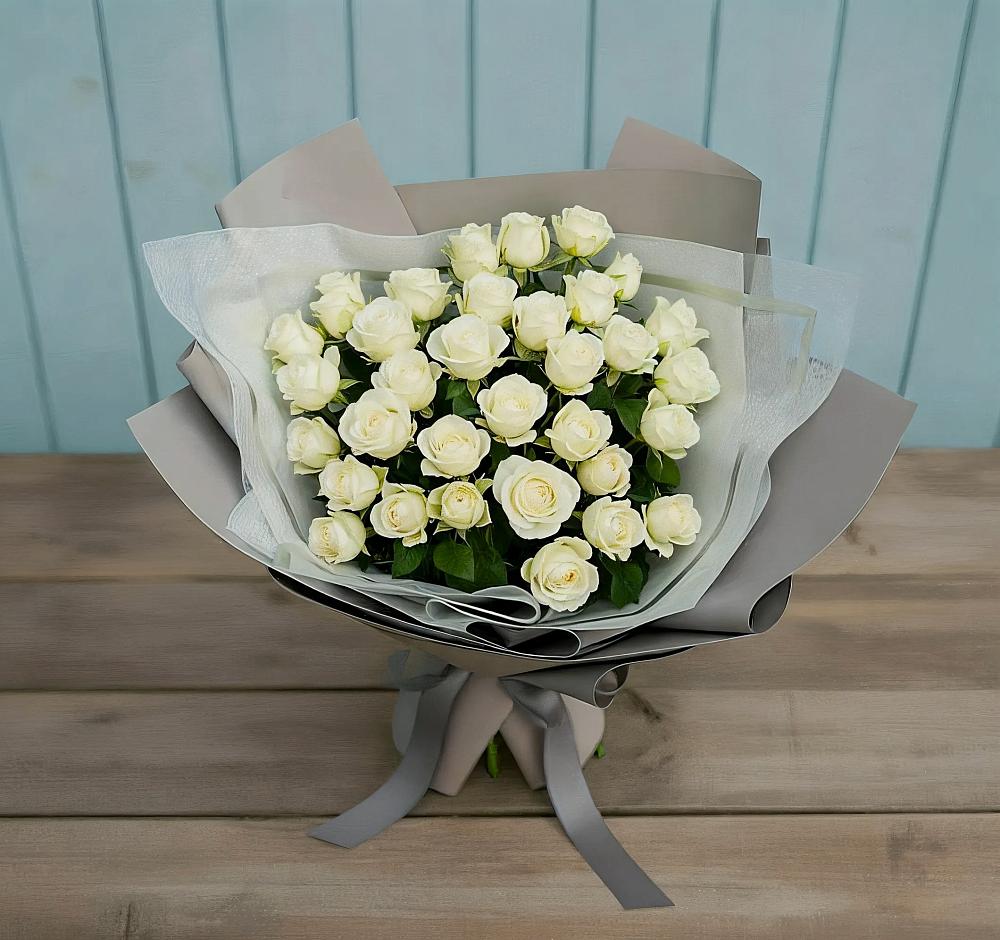 Букет Белоснежная нежность в Борисово