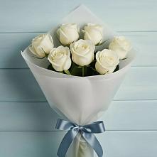 Букет 7 Белых роз Эдлесс Лав #REPLACE_PRED# Борисово
