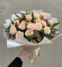 Букет Кремовые розы Латте в Борисово