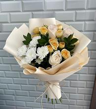 Букет цветов из:  Розы и Хризантемы в Борисово