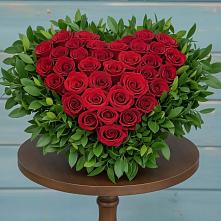 Цветочная композиция из Розы в виде сердца в Борисово