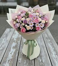 Букет цветов из:  Розы и Хризантемы в Борисово
