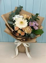 Букет цветов из:  Герберы и Хризантемы в Борисово