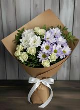 Букет цветов из:  Хризантемы и Розы в Борисово