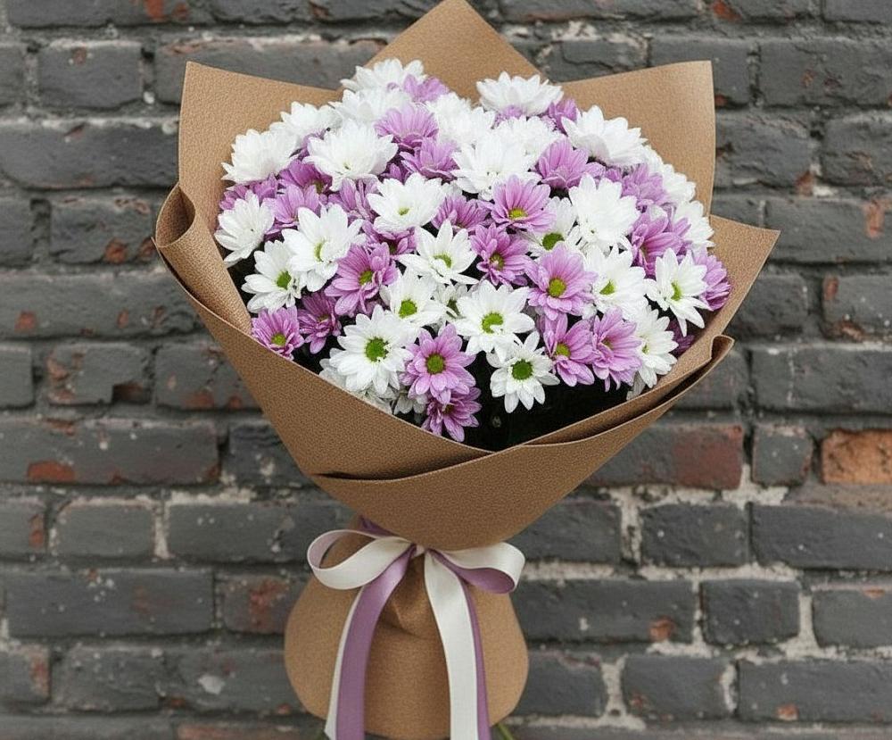 Букет цветов из: Хризантемы в Борисово