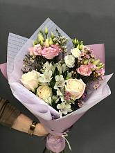 Букет цветов из:  Альстромерии, Розы и Лизиантусы #REPLACE_PRED# Борисово