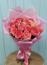 Букет 15 Розовых роз Равель #REPLACE_PRED# Борисово