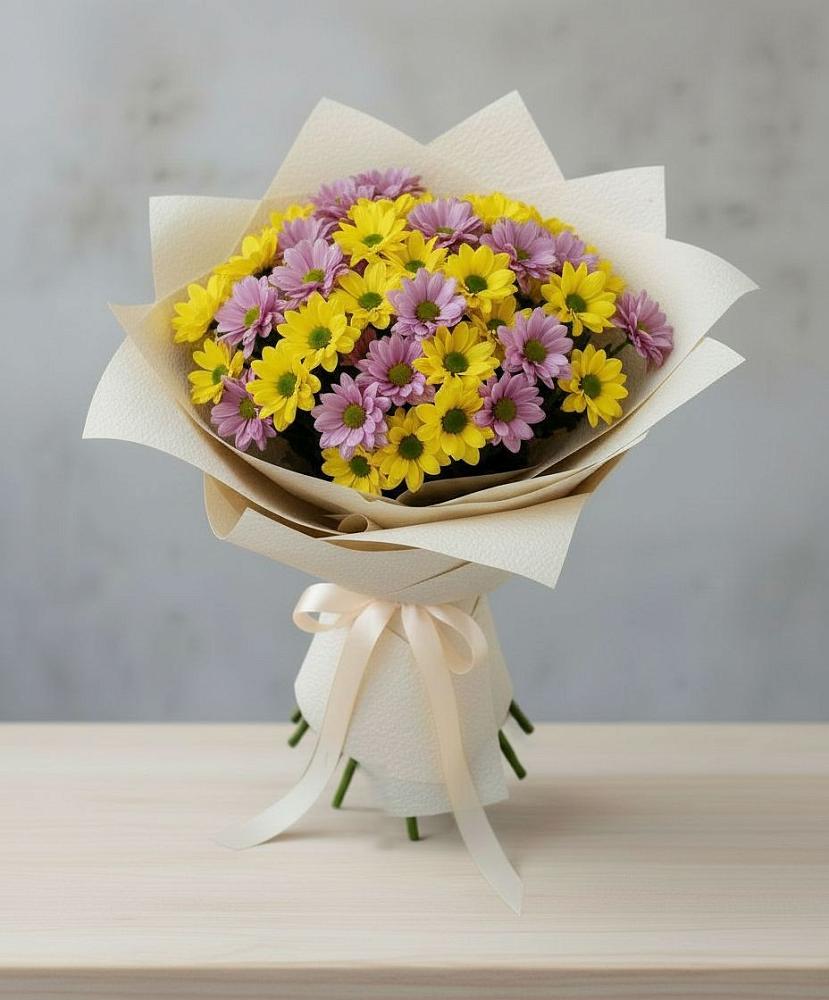Букет цветов из: Хризантемы в Борисово